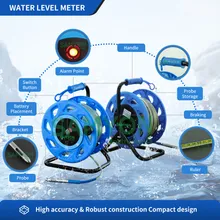 100m Strumenti di Misura Righello in Acciaio Livello d'Acqua Metro Rivelatore di Livello d'Acqua Sensore