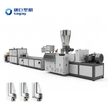 Automatische PVC UPVC Tür Fenster Rahmen Profil Herstellungsmaschine Linie / Kunststoffprofil Extrusionsmaschine