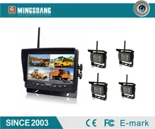7inch Draadloos Beveiliging Ahd Achteruitkijk Backup Achteruitrijcamera Systeem