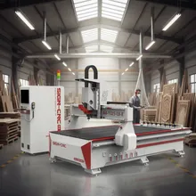 Büyük Boyutlu Özelleştirilebilir CNC Freze Makinesi Atc CNC Router Ahşap İşleme Makineleri Kapı Yapım CNC Makinesi