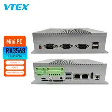 Rk3568 Linux Android SO Integrado RJ45*2 4G Mini Computadoras Minipcs