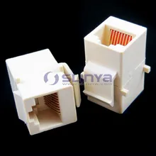 Cat5 Cat5e RJ45 Anschlussstecker Buchse RJ45 Netzwerkkabel Blende Patch RJ45 Verlängerungsstecker Verbinder Kupplungsadapter RJ45 Inline-Kupplung Typ Keystone Buchse