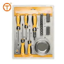 29PC Ensemble de tournevis à cliquet à tête multi-bits avec ensemble de douilles