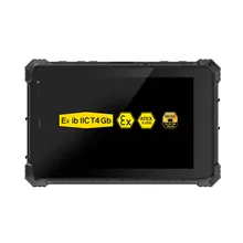 Cenava A80st Patlamaya Dayanıklı 1920*1200 IPS Ön 8MP Arka 16MP Sekiz Çekirdekli 1d 2D Tarayıcı Kimlik Kartı 8 İnç ATEX Android PC Dayanıklı Tablet