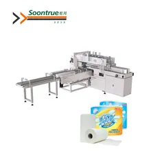 Moderne verpakkingsmachine voor keukenpapier met groot LCD-aanraakscherm voor toiletpapierrollen verpakkingssysteem