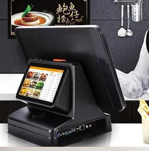 Terminale POS Android a doppio schermo 11 8g RAM, schermo da 15.6 pollici sistema POS