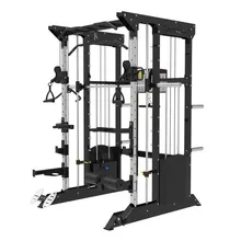 Macchina multifunzionale per uso domestico con Smith Machine / Crossover a cavo / Power Rack
