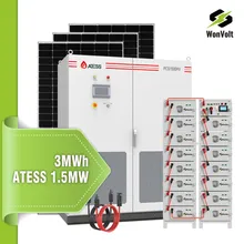統合された1.5MW3mwhオフグリッド太陽光発電蓄電システム