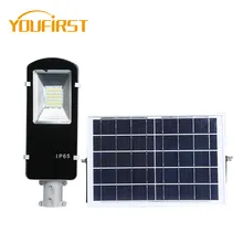Controle de Sensor de Movimento Luzes de Rua LED Solares Divididas