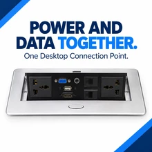 Presa a scomparsa con USB-C e RJ45 modulo dati Presa a scomparsa con USB-C e RJ45 modulo dati