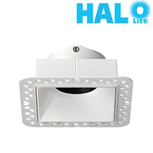 Halolite quadratischer randloser verstellbarer MR16-Modulfrontring für eingebettete LED-Lampe