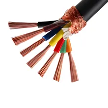 Hoge flexibiliteit RVVP elektrische draad PVC-geïsoleerde omhulde afgeschermde anti-interferentiekabel voor beveiligingsmonitoring en gebouwintercomsysteem