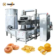 Máy chiên liên tục hiệu quả Máy chiên tự động liên tục Dây chuyền chiên chuối chips