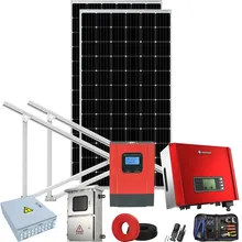 Sistema de Módulo Solar Preto Kit de Painel Solar para Casa