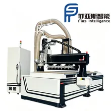 Machine de gravure CNC à têtes multiples / à double tête avec processus multiples (découpe, gravure, fraisage)