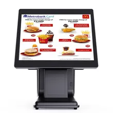 15-Inch Sistema POS All in One con schermo LCD duale e touch capacitivo