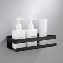 Mensola multifunzionale per cucina e bagno, supporto a parete, rack adesivo per bagno, scatola con adesivo, mensola per doccia, caddy per doccia