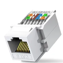 Cat5e/CAT6 UTP Keystone Jack RJ45 Alet Gerektirmeyen Ağ Modülü