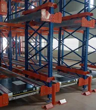 Estruturas de Aço de Alta Capacidade Estantes de Paletes Pesadas Racks de Transporte por Rádio para Armazenamento Automático Sistema ASRS