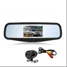 4.3 Inch Auto Achteruitkijkcamera Spiegel Achteruitrijcamera met Parkeerlijnen