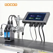 Máquina de impresión por chorro de tinta para codificación de fechas con función de memoria para almacenar múltiples formatos de codificación