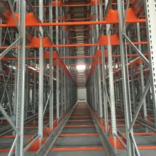 Hệ thống kệ chứa hàng tự động trong kho, kệ chứa hàng bằng pallet cho kho công nghiệp, hệ thống kệ chứa hàng bằng xe đẩy