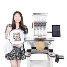 เครื่องจักรปักผ้าอัตโนมัติแบบคอมพิวเตอร์ของทาจิมะ 500e เข็มเย็บ 15 รอบต่อนาที เครื่องปักคอมพิวเตอร์สำหรับใช้ในบ้าน 1200