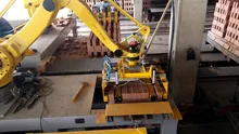 レンガ梱包ロボット機械ブロック積み上げロボットシステム
