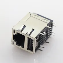 RJ45 자체 USB 인터페이스가 있으며, 전체 패키지, 가볍고 탄력 있는 네트워크 인터페이스 베이스 RJ45-Rwt01