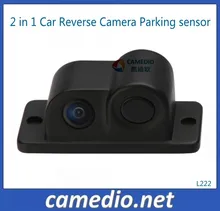 2 en 1 Sistema de Sensor de Estacionamiento con Cámara de Reversa para Automóvil