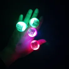 LED 실리콘 반지 반짝이는 LED 반지 파티 반지 장난감