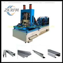 Vollautomatische CZ-Purlin-Rollformmaschine Schnellwechselmodell Dachziegel-Formmaschine