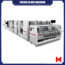 Machine à fabriquer des boîtes rigides automatiques à grande vitesse avec plieuse-colleuse