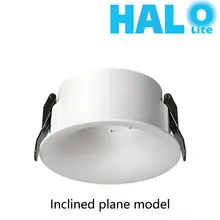 Stile Superficie Circolare Inclinata Halolite MR16 Anello Frontale Modulo Lampada LED Incorporata
