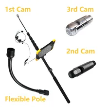 Detector de Vida Multifuncional 3PCS Probes de Cámara 4K Sistema de Seguridad y Rescate Multipropósito