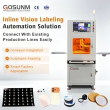Sistema di etichettatura intelligente per componenti elettronici, identificazione automatica e posizionamento preciso delle etichette adesive