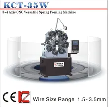 KCT-35W 4 Asmatische Veermachine met Stofzuigerknop Veerwikkelmachine