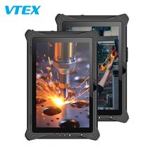 Tablet PC Tangguh 10.1 Inci NFC RJ45 Modul Sidik Jari Modul RFID Frekuensi Ultra Tinggi Pemindaian Kode QR Basis Pengisian Daya Tangguh