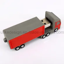 Модель автобуса из ПВХ, USB-флешка, рекламный подарок, USB-флеш-накопитель