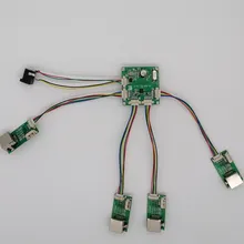 4 Módulo de conmutación de puerto de red con alimentación de corriente continua RJ45 PCBA de conmutador de puerto de red