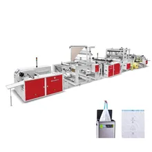 Machine de fabrication de sacs poubelle biodégradables à cordon automatique sans noyau