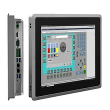 Industrieller lüfterloser Computer-PC IP65 Robustes Panel Android Wandmontage kapazitiver Open-Frame-Touchscreen-Industriemonitor