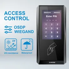 Pembaca Kode Digital RFID Wiegand yang Dapat Diprogram RS485 Pembaca Kontrol Akses Seluler NFC Bluetooth dengan Antarmuka Kustom Layar Sentuh Linux