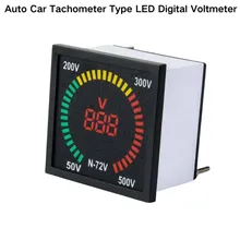 Misuratore di tensione digitale LED ammettitore per auto facile da usare con software di configurazione semplice