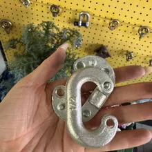 Anneau de connexion ovale en fonte 1/2 pouce, pour connexion de chaîne, corde et gréement