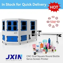 Runde quadratische Flasche Behälter 1-2 Farbautomatische Siebdruckmaschine mit fortschrittlichem LED-UV-Trocknungssystem
