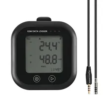 Sensore di temperatura e umidità wireless remoto allarme SMS GSM controllo registratore di dati monitoraggio