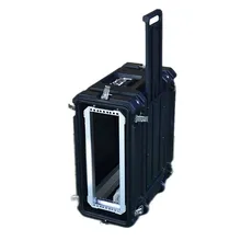 Estante empilhável 3u para rack, profundidade padrão 19.25&rdquor;, construção em casca dura de polietileno