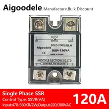 SSR-120va AC Faz Kontrolü için Katı Hal Rölesi Modülü, Ayarlanabilir Çıkış