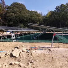 Instalação de Fundação de Parafuso no Solo Racking Completo Sistema Solar